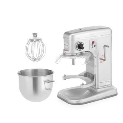 Profesionální planetární mixér itrů, HENDI, Kitchen Line, 7L, Stříbrná, 230V/650W, 317x440x(H)490mm | 222829